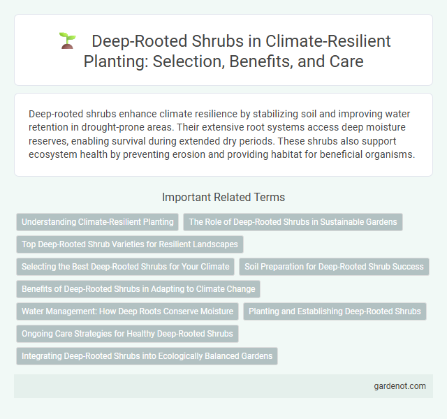 Deep-Rooted Shrubs in Climate-Resilient Planting: Selection, Benefits, and Care