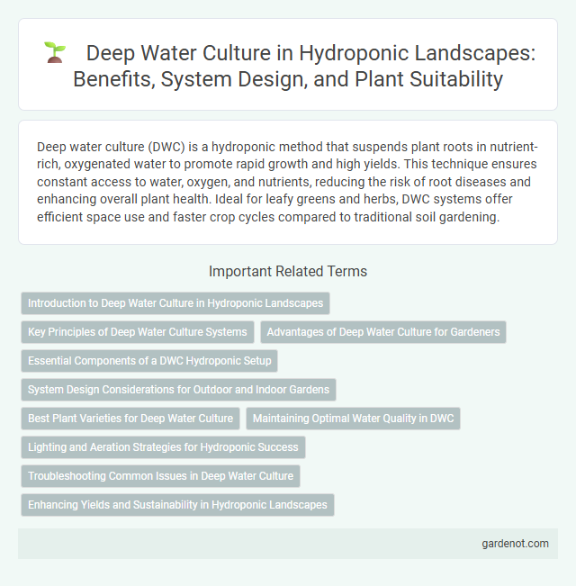 Deep Water Culture in Hydroponic Landscapes: Benefits, System Design, and Plant Suitability