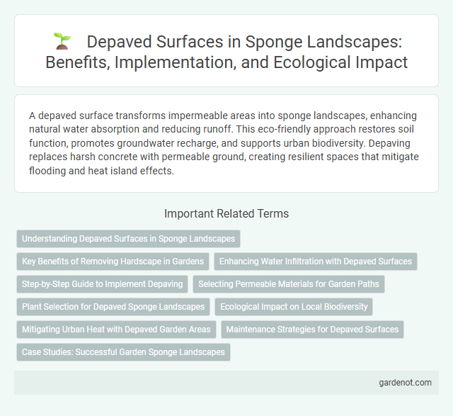 Depaved Surfaces in Sponge Landscapes: Benefits, Implementation, and Ecological Impact