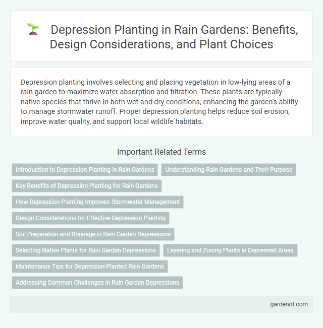 Depression Planting in Rain Gardens: Benefits, Design Considerations, and Plant Choices