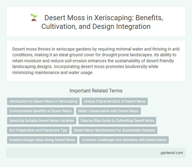 Desert Moss in Xeriscaping: Benefits, Cultivation, and Design Integration