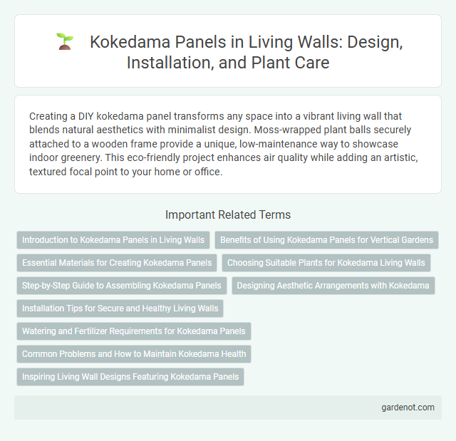 Kokedama Panels in Living Walls: Design, Installation, and Plant Care