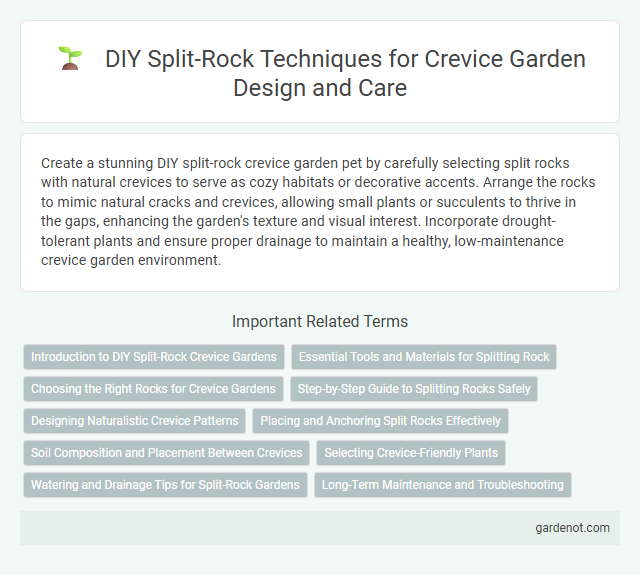 DIY Split-Rock Techniques for Crevice Garden Design and Care