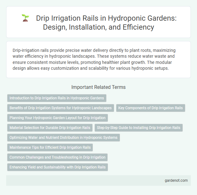 Drip Irrigation Rails in Hydroponic Gardens: Design, Installation, and Efficiency