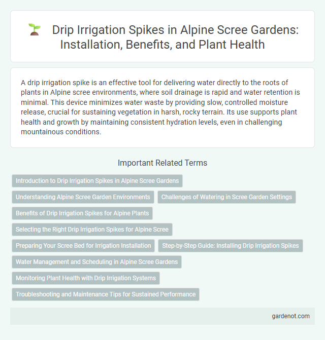 Drip Irrigation Spikes in Alpine Scree Gardens: Installation, Benefits, and Plant Health