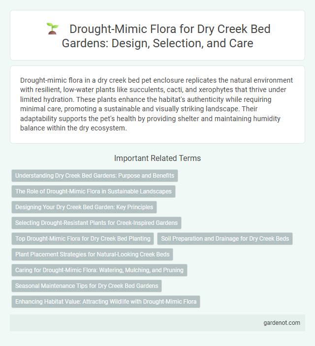 Drought-Mimic Flora for Dry Creek Bed Gardens: Design, Selection, and Care