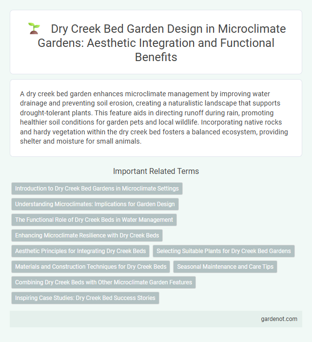 Dry Creek Bed Garden Design in Microclimate Gardens: Aesthetic Integration and Functional Benefits