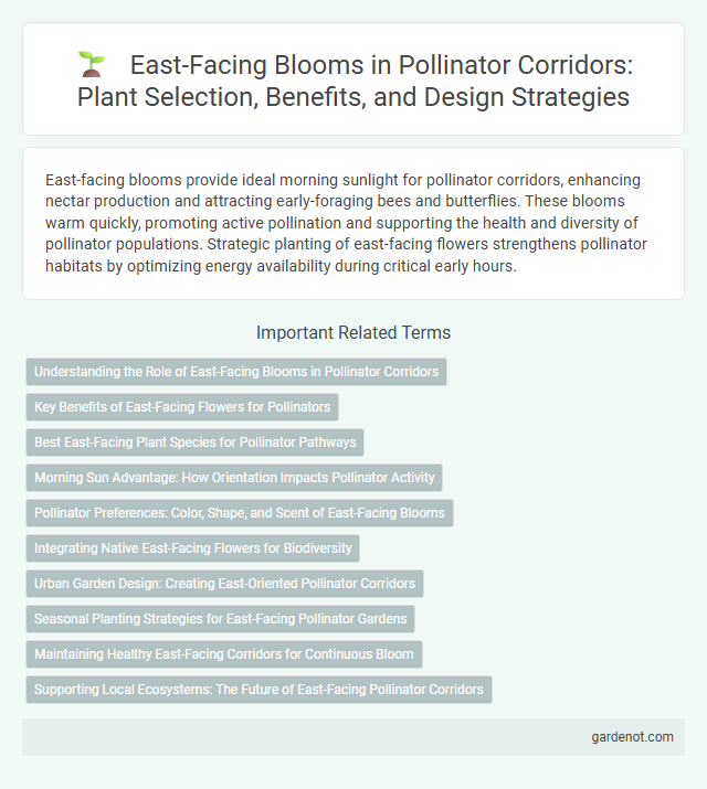 East-Facing Blooms in Pollinator Corridors: Plant Selection, Benefits, and Design Strategies