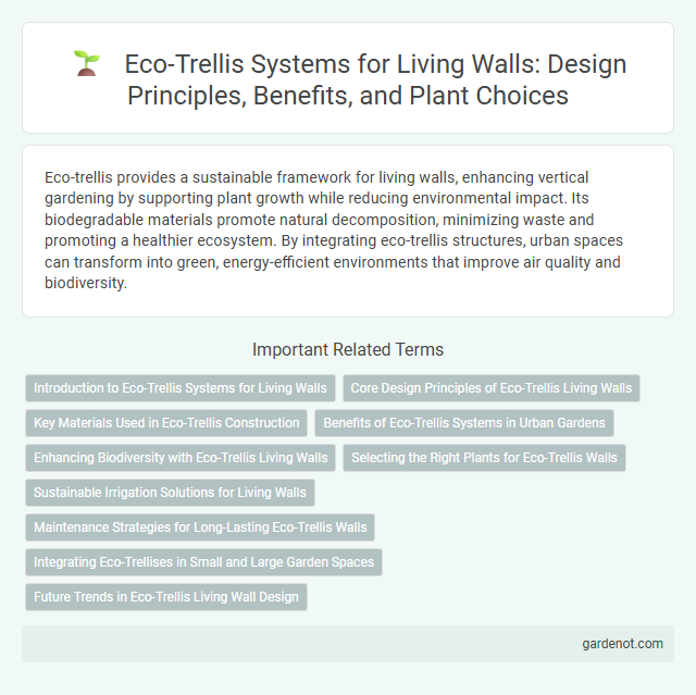 Eco-Trellis Systems for Living Walls: Design Principles, Benefits, and Plant Choices