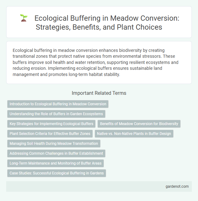Ecological Buffering in Meadow Conversion: Strategies, Benefits, and Plant Choices