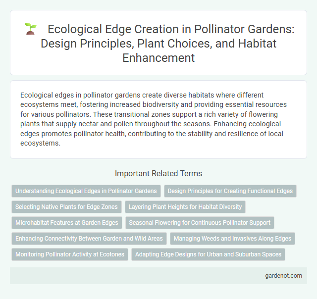Ecological Edge Creation in Pollinator Gardens: Design Principles, Plant Choices, and Habitat Enhancement