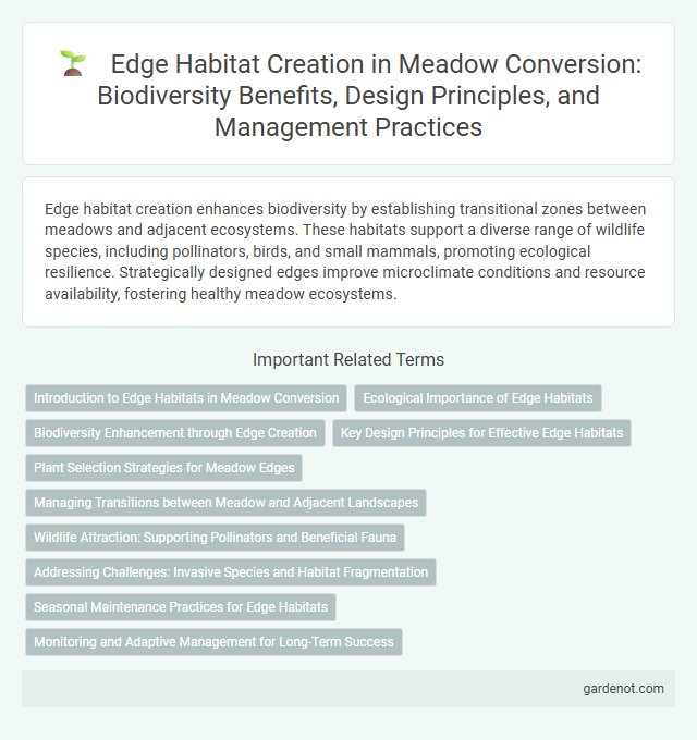 Edge Habitat Creation in Meadow Conversion: Biodiversity Benefits, Design Principles, and Management Practices