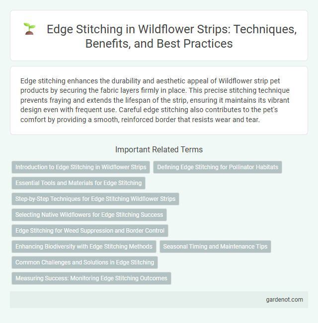 Edge Stitching in Wildflower Strips: Techniques, Benefits, and Best Practices