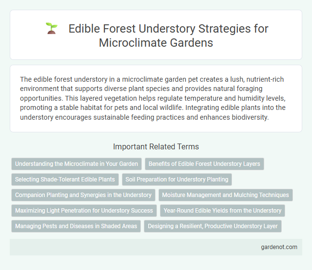 Edible Forest Understory Strategies for Microclimate Gardens
