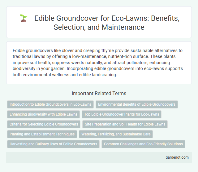 Edible Groundcover for Eco-Lawns: Benefits, Selection, and Maintenance