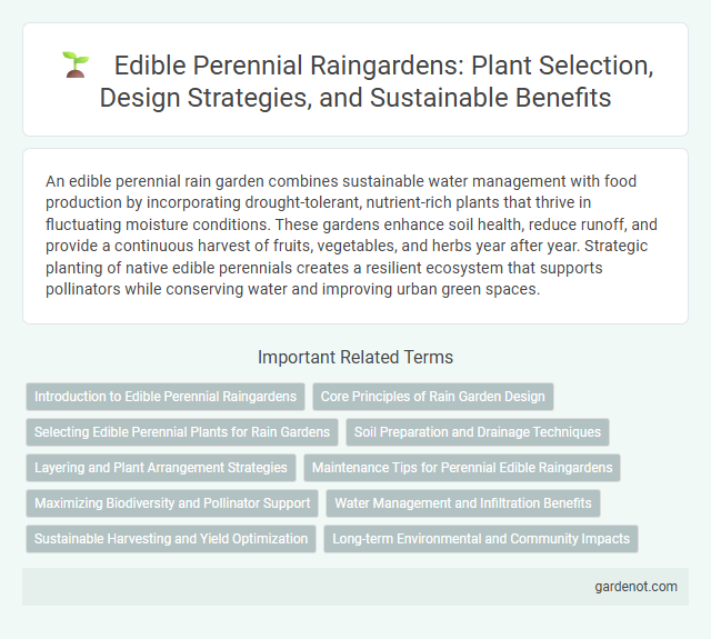 Edible Perennial Raingardens: Plant Selection, Design Strategies, and Sustainable Benefits