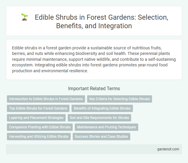 Edible Shrubs in Forest Gardens: Selection, Benefits, and Integration