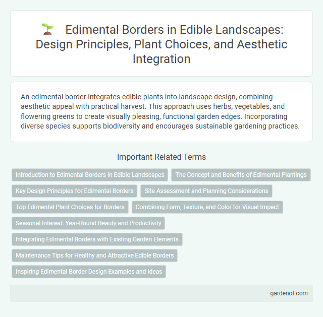 Edimental Borders in Edible Landscapes: Design Principles, Plant Choices, and Aesthetic Integration