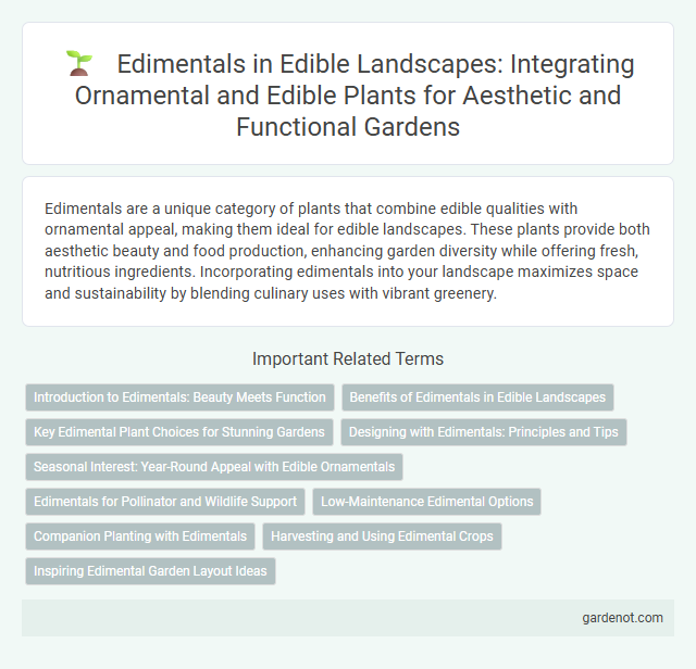 Edimentals in Edible Landscapes: Integrating Ornamental and Edible Plants for Aesthetic and Functional Gardens