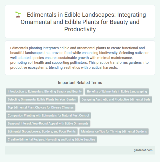 Edimentals in Edible Landscapes: Integrating Ornamental and Edible Plants for Beauty and Productivity