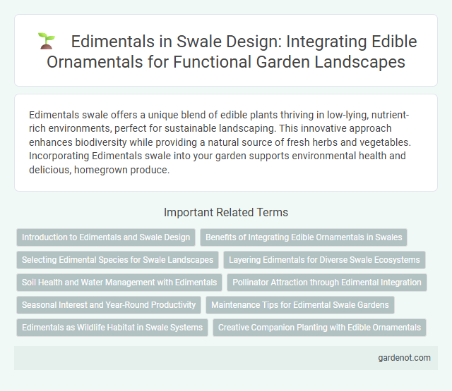 Edimentals in Swale Design: Integrating Edible Ornamentals for Functional Garden Landscapes