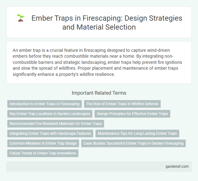 Ember Traps in Firescaping: Design Strategies and Material Selection
