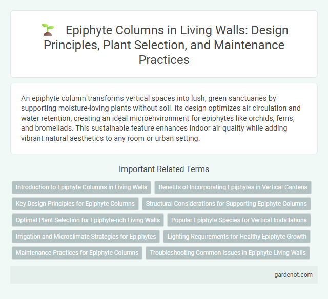 Epiphyte Columns in Living Walls: Design Principles, Plant Selection, and Maintenance Practices
