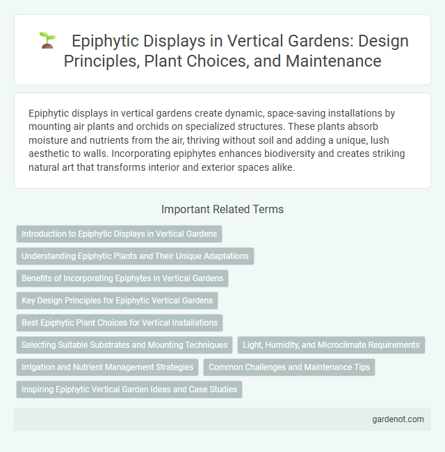 Epiphytic Displays in Vertical Gardens: Design Principles, Plant Choices, and Maintenance