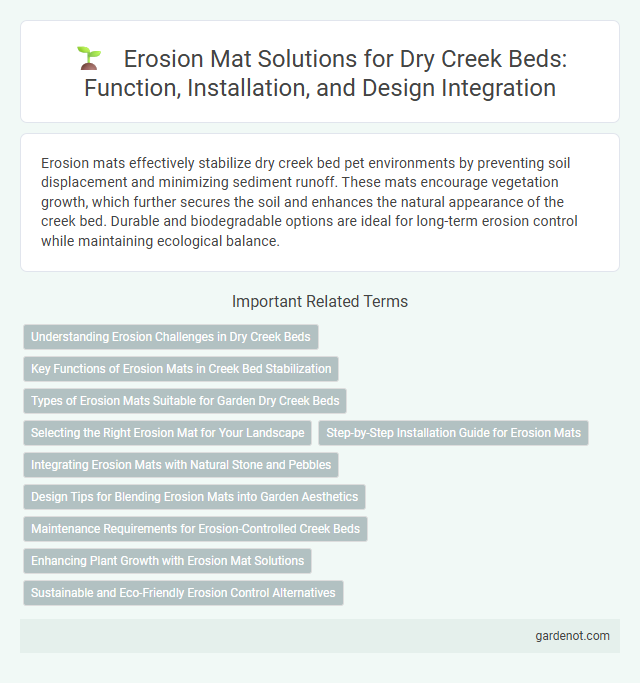 Erosion Mat Solutions for Dry Creek Beds: Function, Installation, and Design Integration