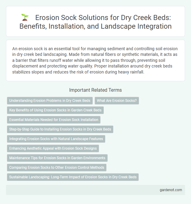 Erosion Sock Solutions for Dry Creek Beds: Benefits, Installation, and Landscape Integration