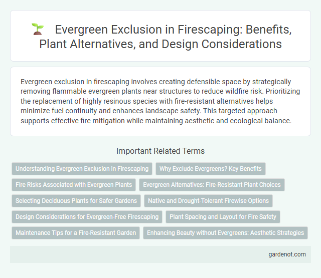 Evergreen Exclusion in Firescaping: Benefits, Plant Alternatives, and Design Considerations