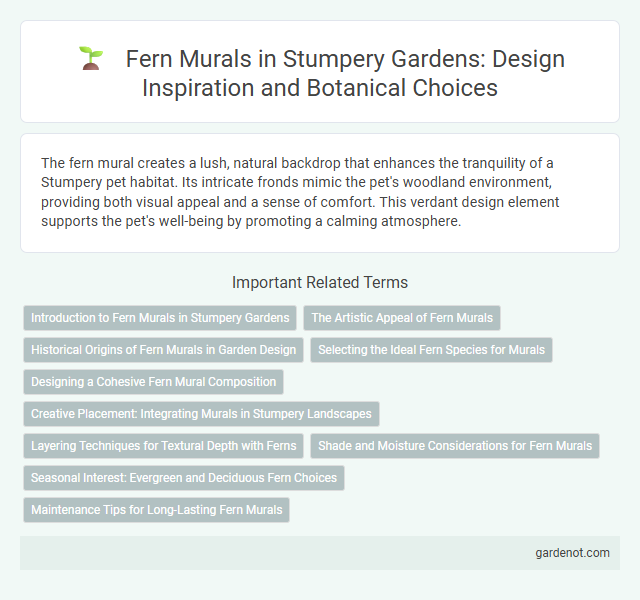 Fern Murals in Stumpery Gardens: Design Inspiration and Botanical Choices