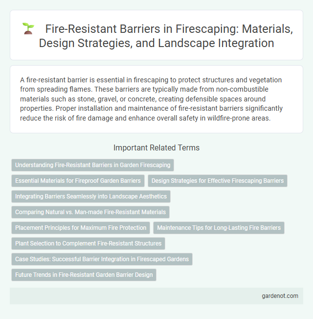 Fire-Resistant Barriers in Firescaping: Materials, Design Strategies, and Landscape Integration
