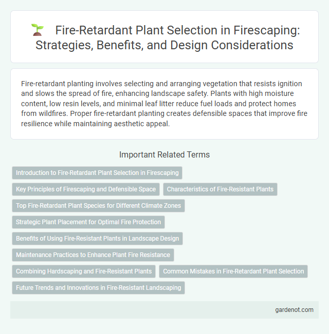 Fire-Retardant Plant Selection in Firescaping: Strategies, Benefits, and Design Considerations