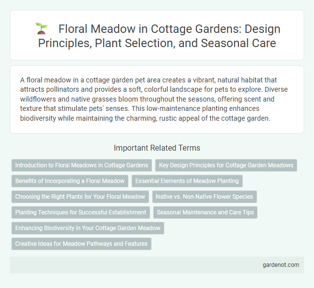 Floral Meadow in Cottage Gardens: Design Principles, Plant Selection, and Seasonal Care