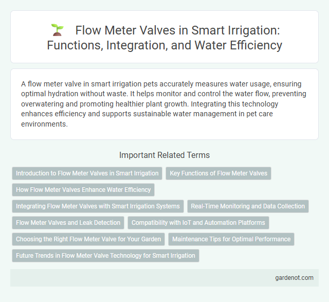 Flow Meter Valves in Smart Irrigation: Functions, Integration, and Water Efficiency