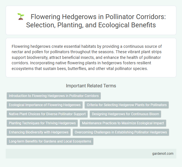 Flowering Hedgerows in Pollinator Corridors: Selection, Planting, and Ecological Benefits