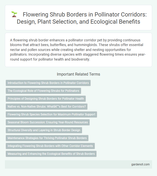 Flowering Shrub Borders in Pollinator Corridors: Design, Plant Selection, and Ecological Benefits