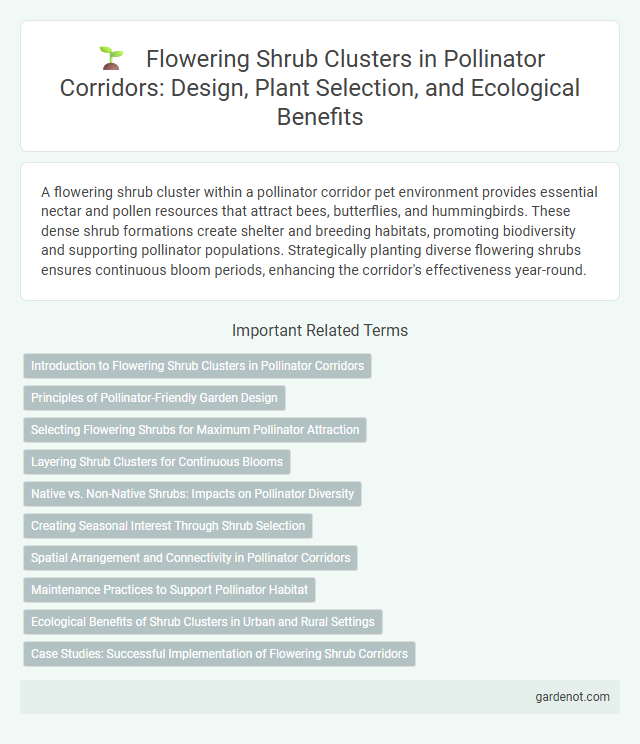 Flowering Shrub Clusters in Pollinator Corridors: Design, Plant Selection, and Ecological Benefits