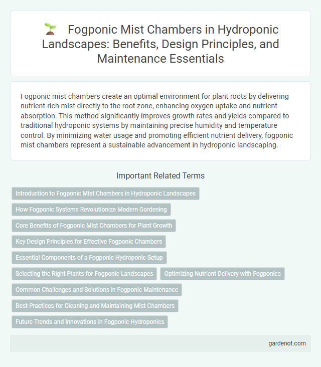 Fogponic Mist Chambers in Hydroponic Landscapes: Benefits, Design Principles, and Maintenance Essentials