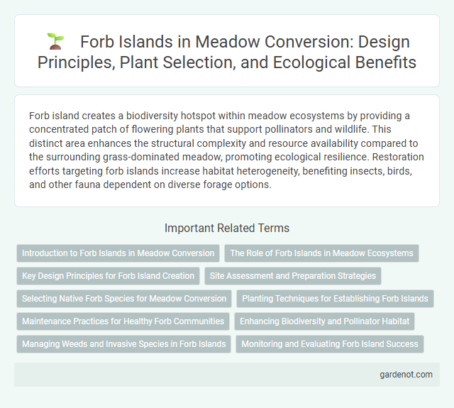 Forb Islands in Meadow Conversion: Design Principles, Plant Selection, and Ecological Benefits