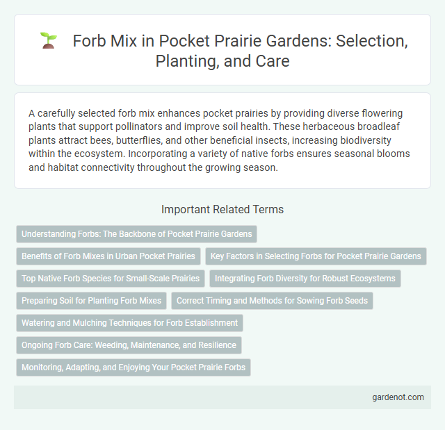 Forb Mix in Pocket Prairie Gardens: Selection, Planting, and Care