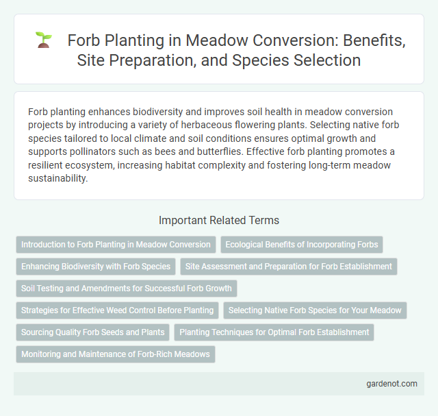Forb Planting in Meadow Conversion: Benefits, Site Preparation, and Species Selection
