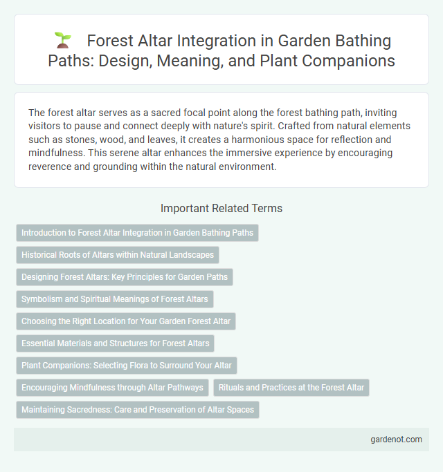 Forest Altar Integration in Garden Bathing Paths: Design, Meaning, and Plant Companions