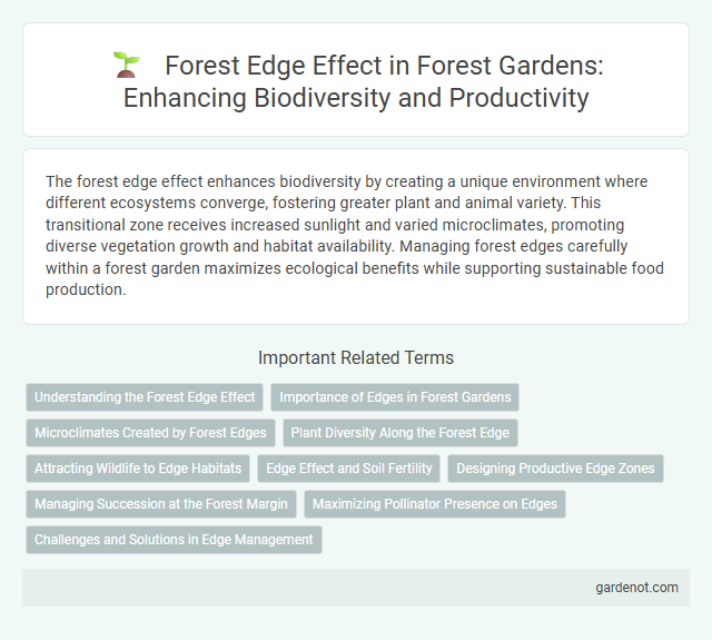 Forest Edge Effect in Forest Gardens: Enhancing Biodiversity and Productivity