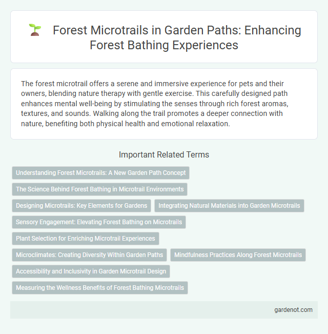 Forest Microtrails in Garden Paths: Enhancing Forest Bathing Experiences