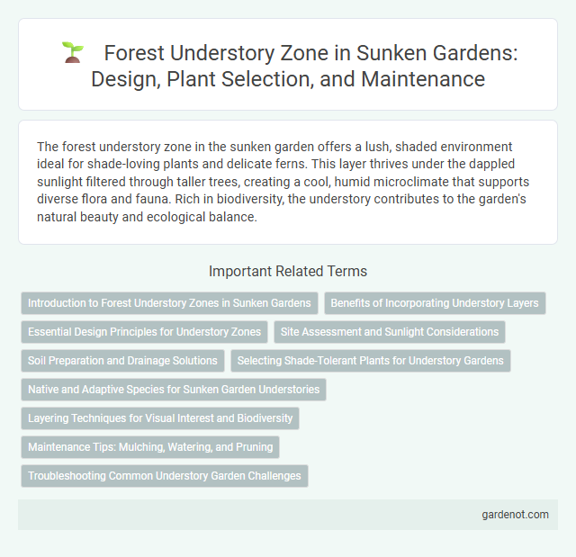 Forest Understory Zone in Sunken Gardens: Design, Plant Selection, and Maintenance