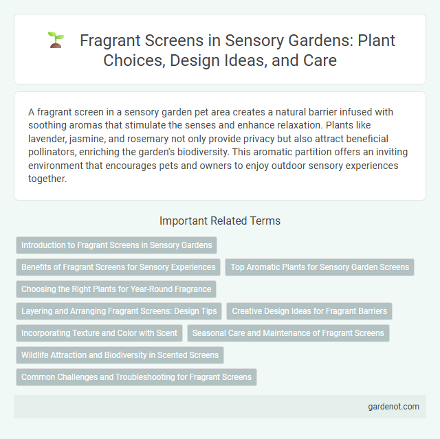 Fragrant Screens in Sensory Gardens: Plant Choices, Design Ideas, and Care