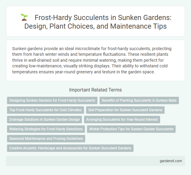 Frost-Hardy Succulents in Sunken Gardens: Design, Plant Choices, and Maintenance Tips