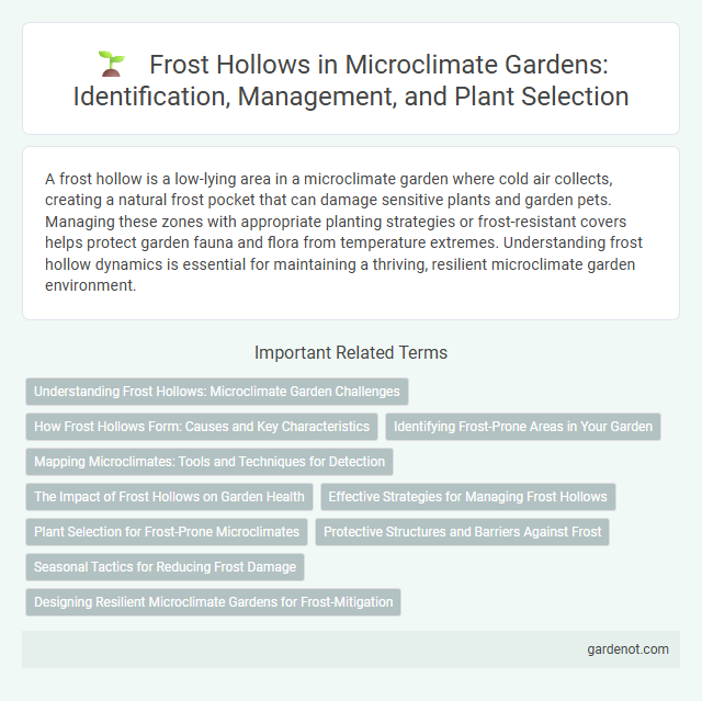 Frost Hollows in Microclimate Gardens: Identification, Management, and Plant Selection